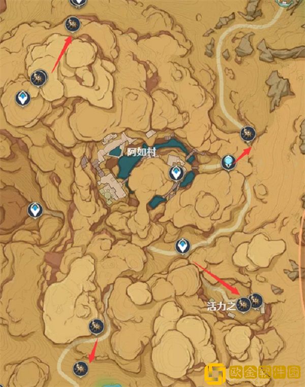 原神圣金虫采集地点都有哪些-原神圣金虫采集地点位置一览