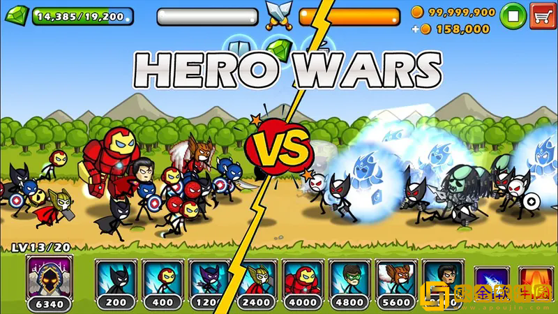 英雄战争超级火柴人防御