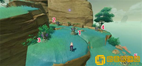 原神布丁岛雷元素方碑怎么解密