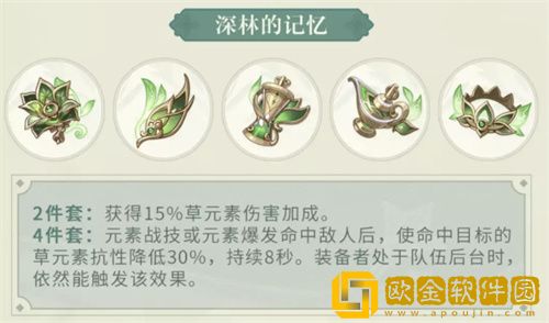 原神深林的记忆四件套效果是什么