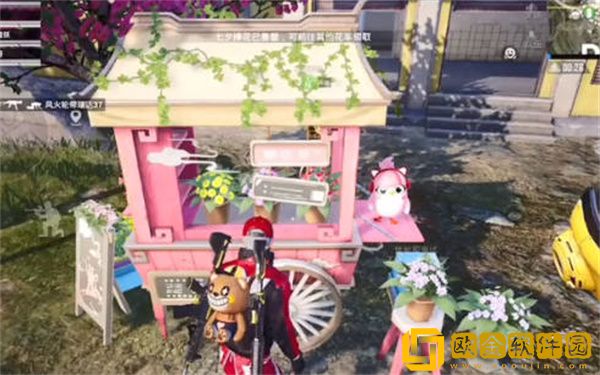 和平精英七夕捧花位置在哪里