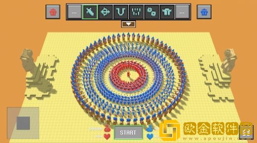 块状布娃娃之战