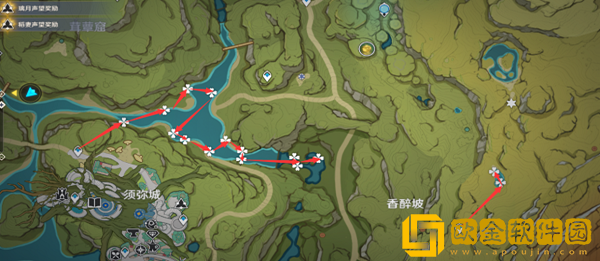 原神月莲采集路线怎么样