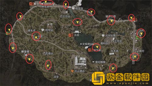暗区突围北部山区出生点位置在哪里-暗区突围北部山区出生点一览