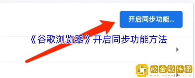 谷歌浏览器怎么开启同步功能-开启同步功能方法