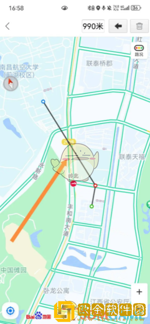 百度地图怎么测量距离