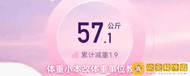 体重小本怎么改体重单位-体重小本改体重单位教程