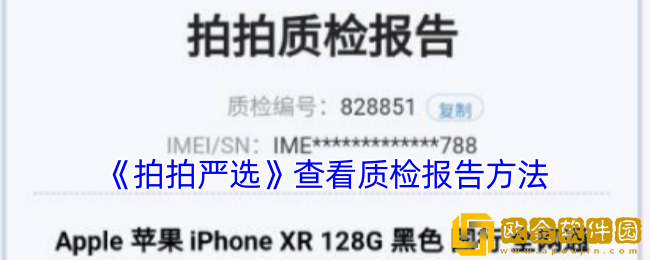 拍拍严选怎么看质检报告-拍拍严选查看质检报告方法