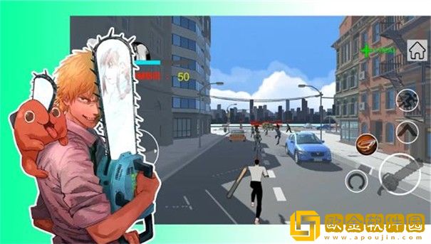 电锯人大战僵尸