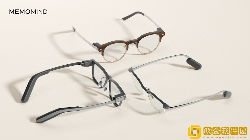 极米于CES2026发布AI眼镜品*
MemoMind