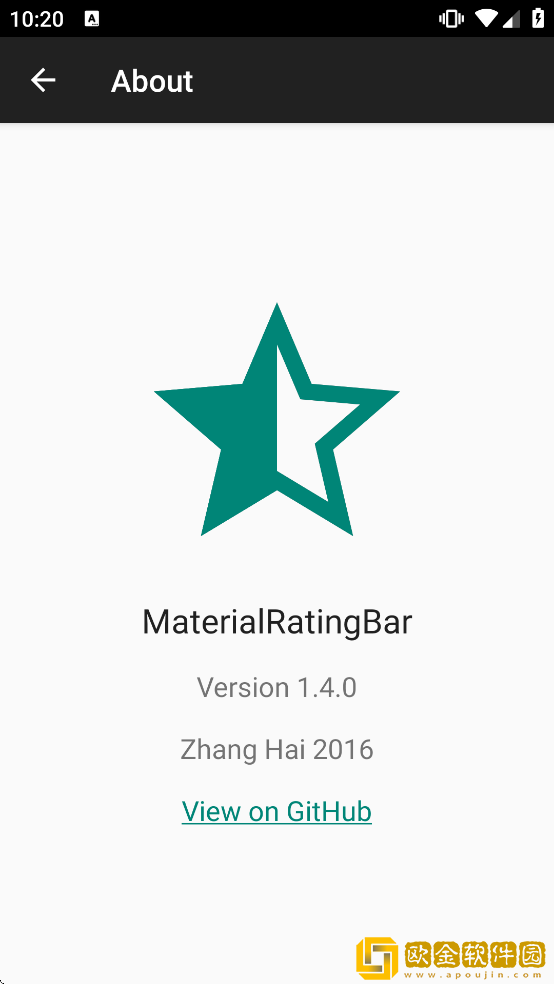 MaterialRatingBar Sample软件下载