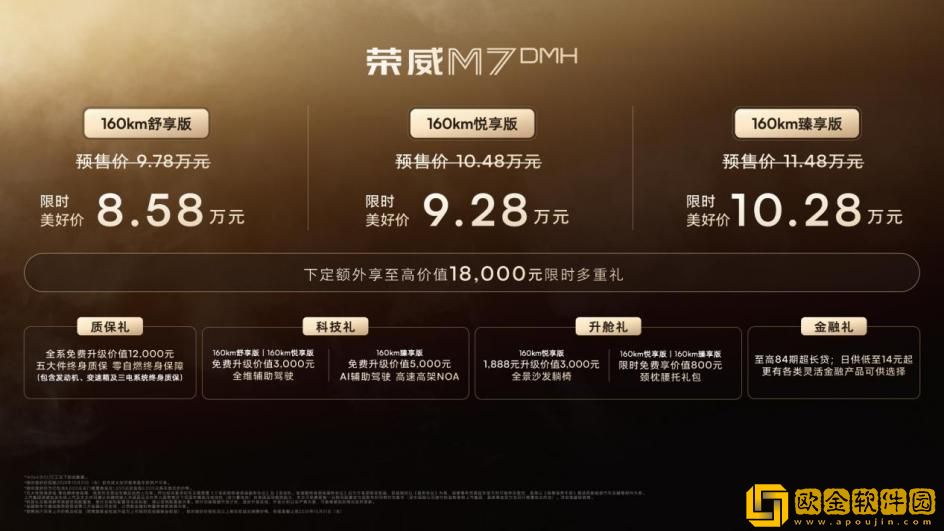 荣威M7-DMH上市-限时美好价8.58万元起售