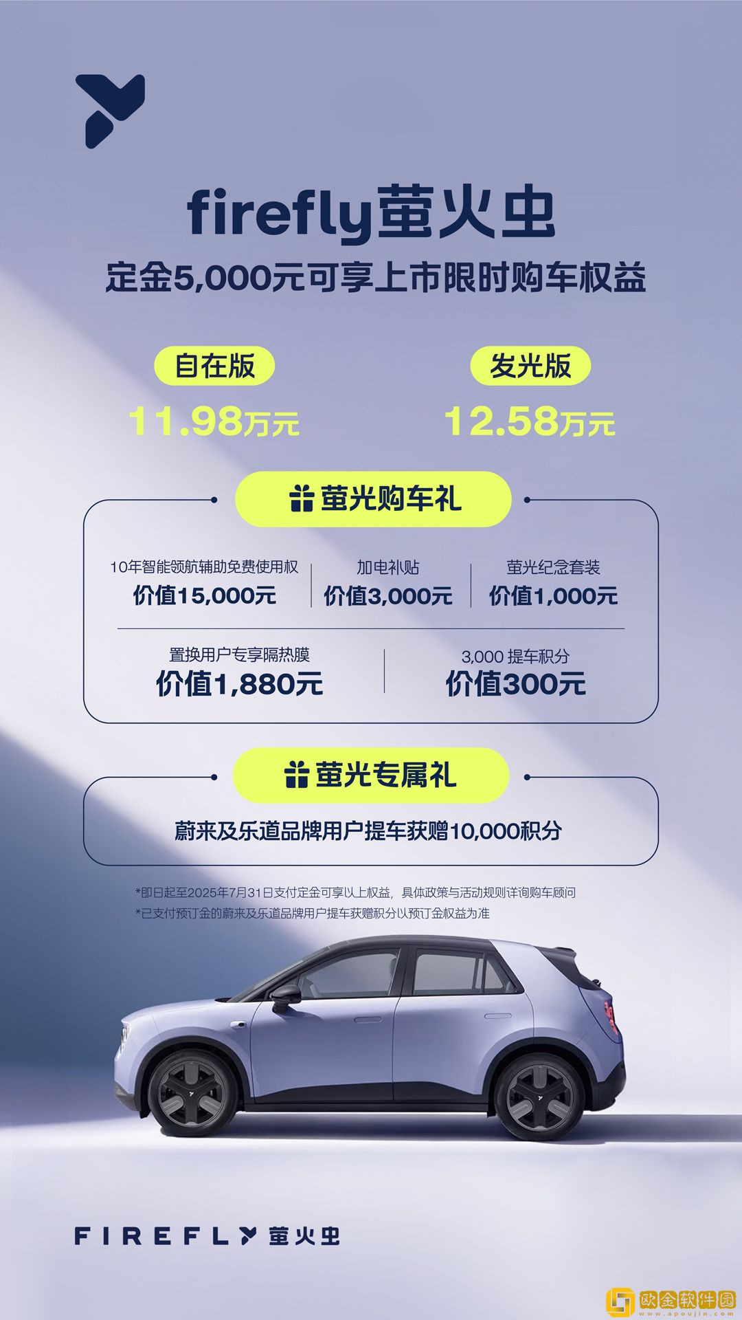 蔚来全新品牌firefly萤火虫首款同名车型正式上市-11.98万元起