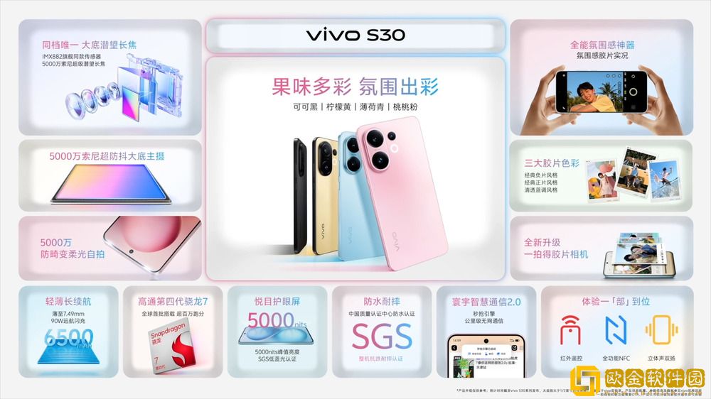 多彩配色+撞色中框-vivo-S30系列锁定今夏最酷潮流单品