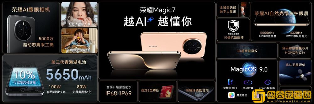 荣耀Magic7系列手机发布
