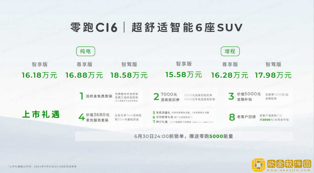 超舒适智能大6座SUV零跑C16正式上市-15.58万元起售