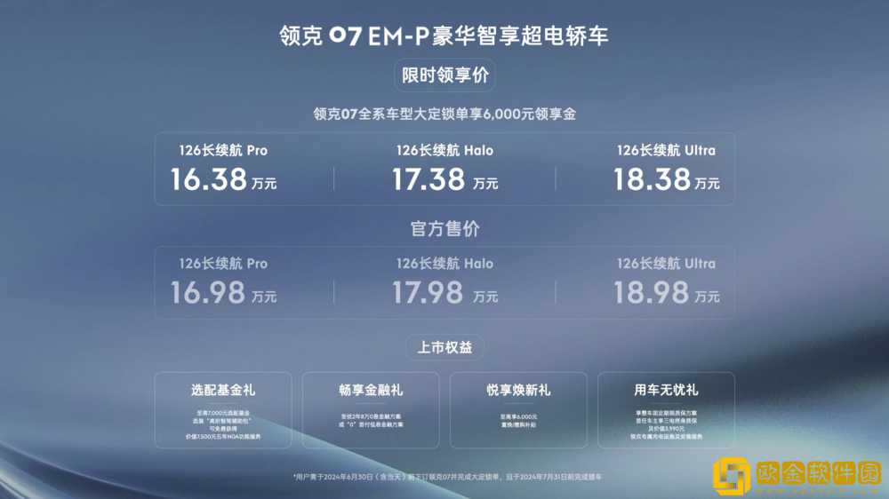 领克07-EM-P上市-16.98万-18.98万