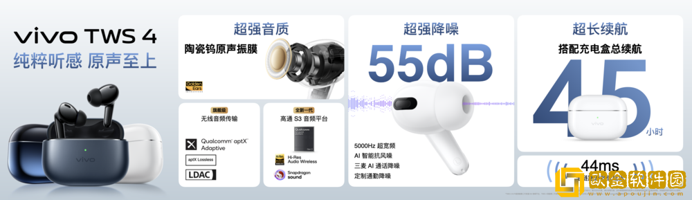 Hi-Fi级音质体验原声旗舰-vivo-TWS-4正式发布